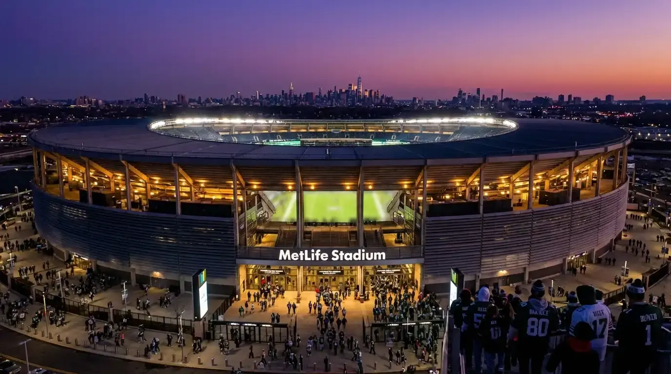 MetLife Stadium v East Rutherford, New Jersey, dejisko finále MS 2026